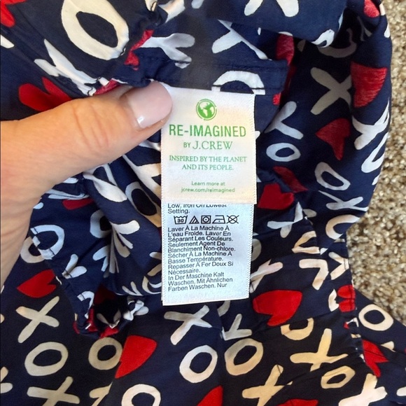 J Crew 100% Cotton Valentine Pajama Bottoms, Medium, NWT - Picture 5 of 6